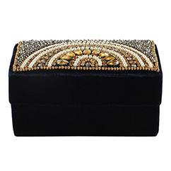 Ring/Ginni Box | Pichwai Collection | 3.5" x 2" x 1.5" - Image 4