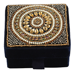 Ring/Ginni Box | Pichwai Collection | 3" x 3" x 1.5" - Image 2