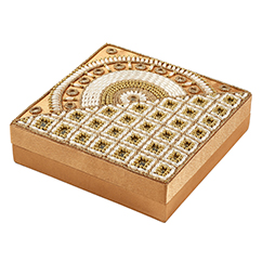 Mithai Box- S | Lippi Art Collection | 6" x 6" x 1.5" - Image 2