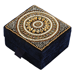 Ring/Ginni Box | Pichwai Collection | 3" x 3" x 1.5"