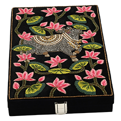 Jewellery Box | Pichwai Collection | 10" x 8" x 1.5" - Image 3