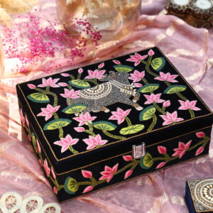 Kalire + Chooda Box | Pichwai Collection | 12" x 9" x 4"